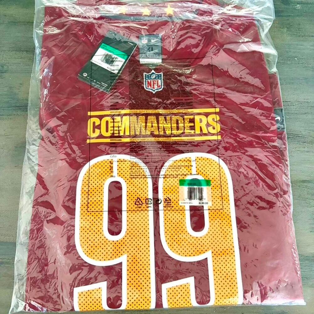 🚨 NEW Nike NFL No. 99 CHASE YOUNG Washington Commanders Game Jersey, Size XL 🏈 - Picture 2 of 5
